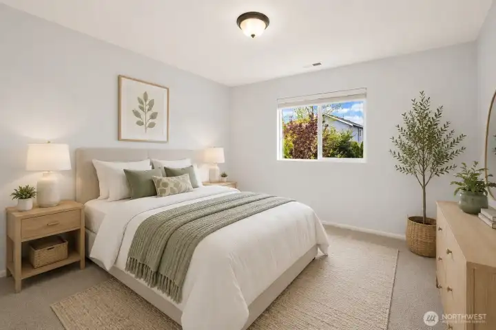 Upstairs bedroom 2 Virtually staged