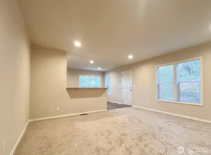 Enjoy an open concept in this space with views from the living room right into the kitchen!