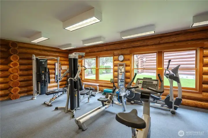 Even a gym to help you stay fit!