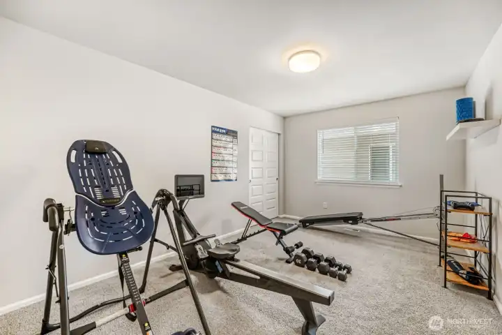 Upper level bedroom 2 with access to Jack and Jill full bathroom.