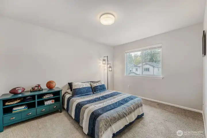 Bedroom 3 with walk- in closet and easy access to Jack and Jill bathroom.