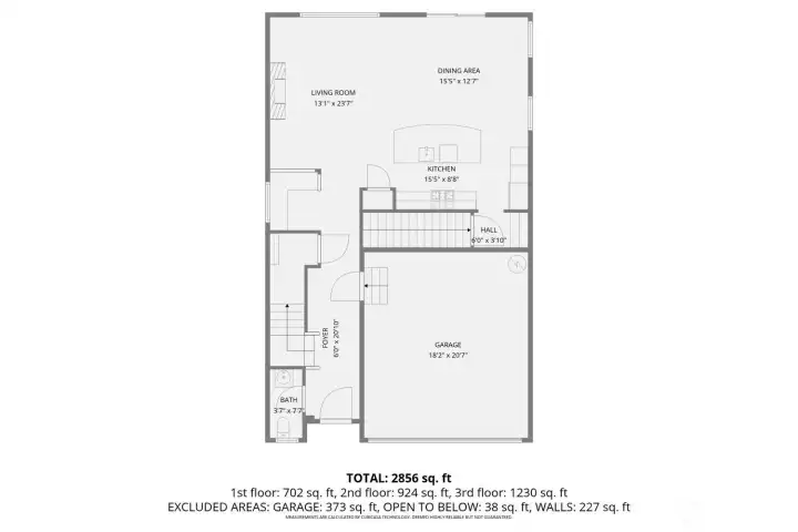 Main level floor plan
