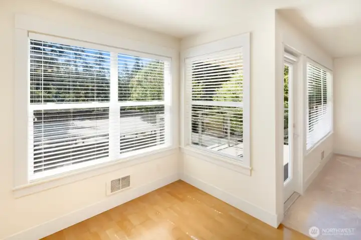 Easy access to the deck from the main living area, extending your living space outdoors