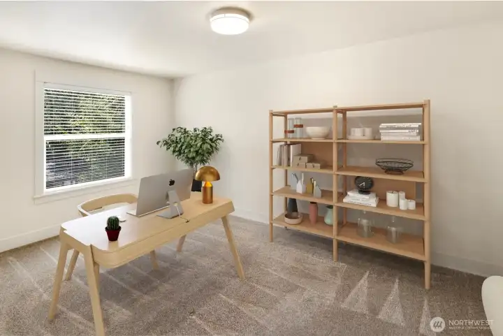 Spacious den offering flexible living - ideal for a 2nd bedroom, home office, additional living area, hobby room & more!