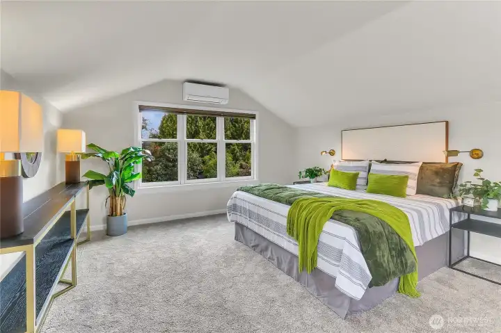 Come upstairs to the incredibly sized primary suite - complete with den, walk in closet, and recently redone en-suite 3/4 bath.