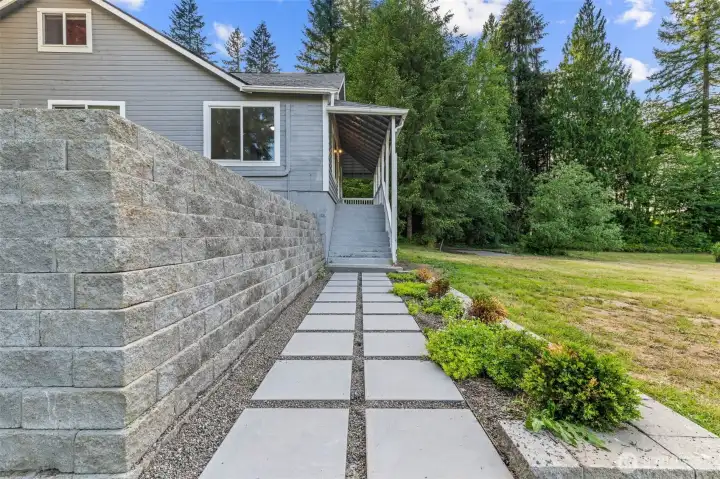 Pathway from back porch