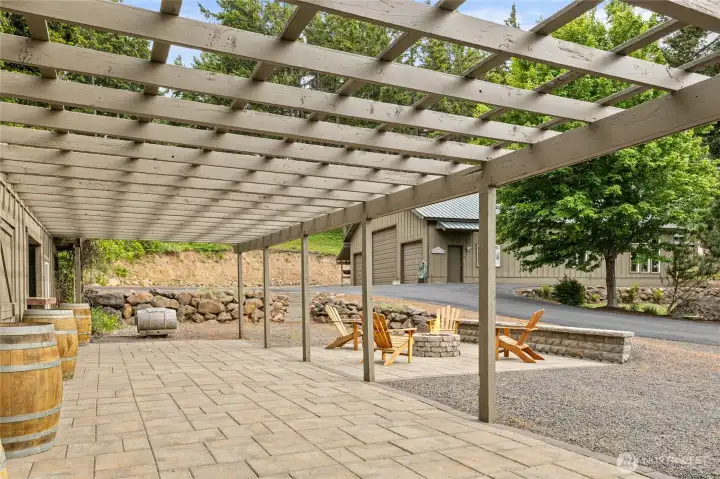 Fantastic outdoor entertaining space designed for gatherings, relaxation, and enjoying the view.