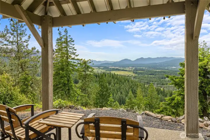 Perfectly positioned to capture the scenery, the gazebo invites you to sit back and take it all in
