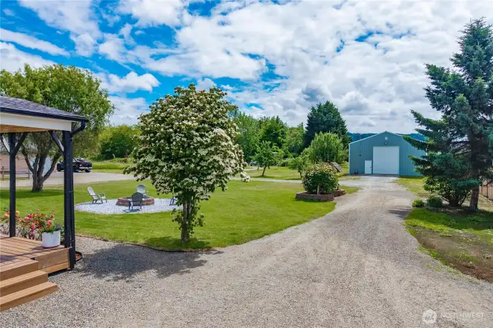 1.6 usable acres with a huge shop! 1.6 usable acres with a huge shop!