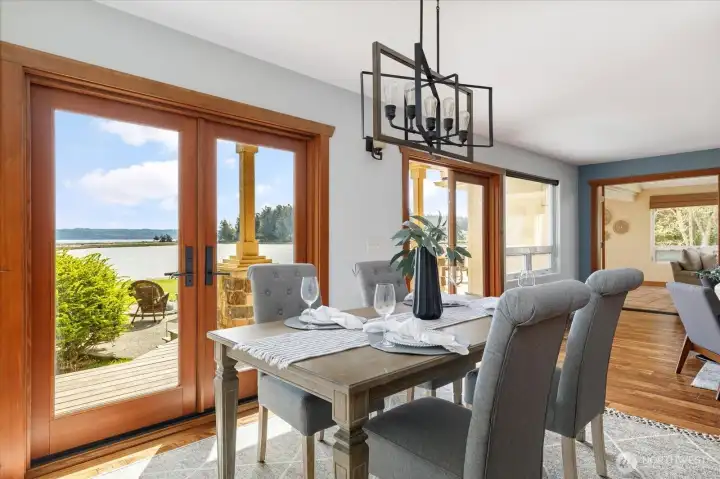 Views of the water from all main rooms
