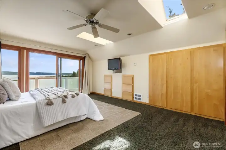 Primary retreat on the upper floor