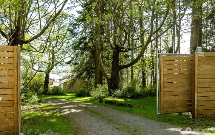 Gated entry to your island getaway