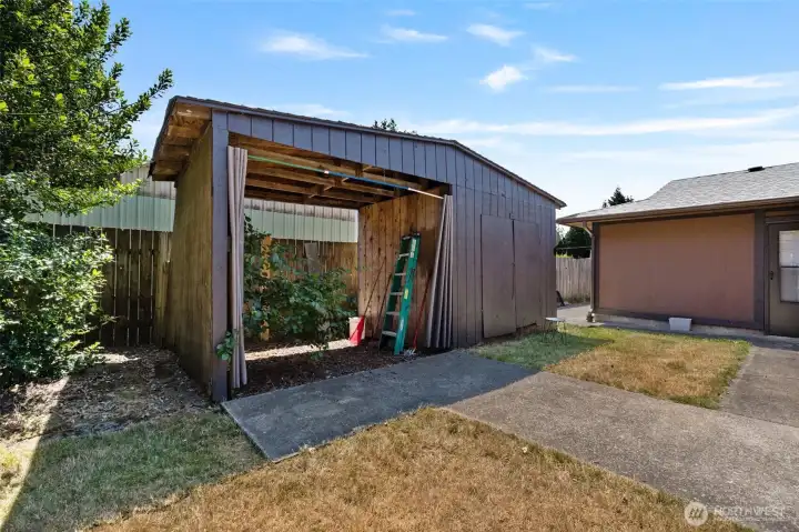 shed in back shed in back