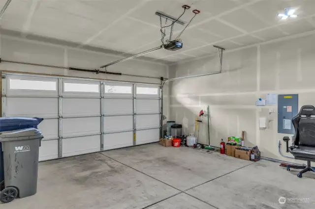 Garage equipped with EV Charger Hook-ups