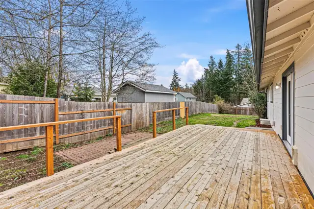 Wood Deck off back of home