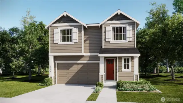 Artist rendering-home details can vary