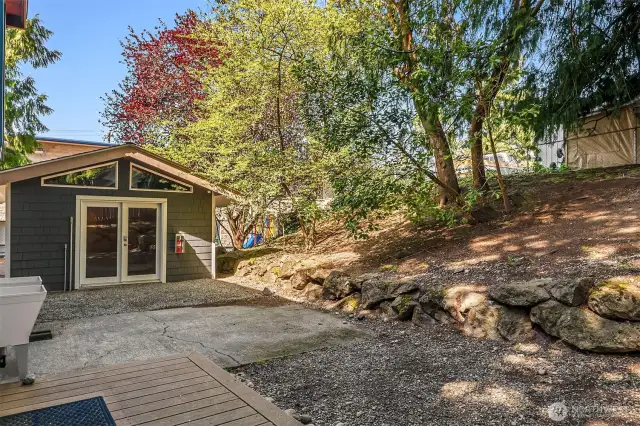 Storage Unit in Backyard