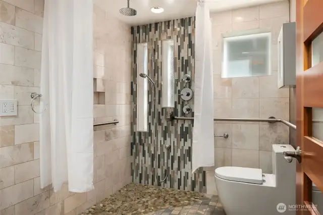 Unit 1 Bathroom - Zero Threshold Shower