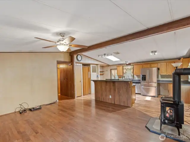 Open floor plan.