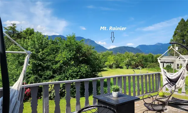 Partial View of Mt. Rainier.