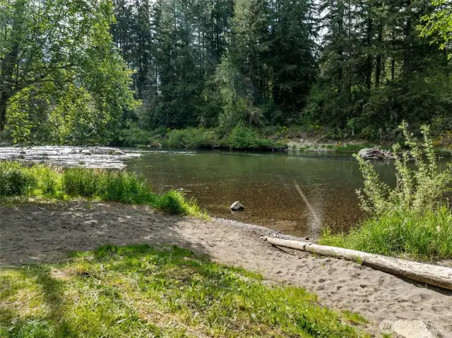 Riverfront park- take the dog for a swim!