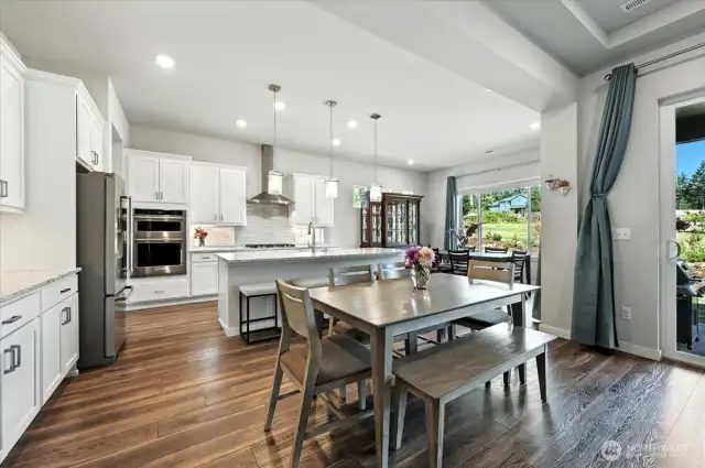Shaw luxury vinyl plank flooring throughout main living areas