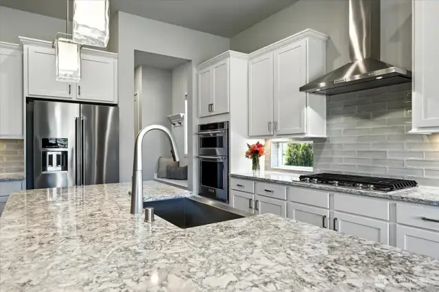 Premium KitchenAid appliances and apron sink