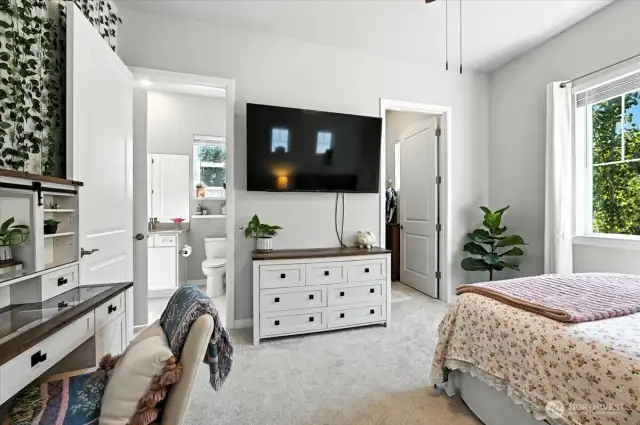 2nd bedroom with walk-in closet and attached bathroom