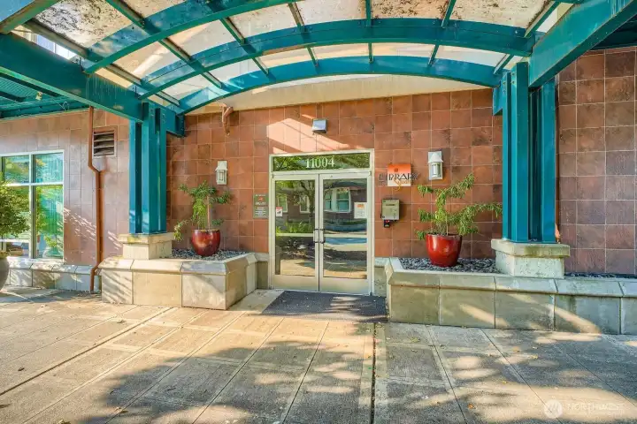 Secure fob-entry lobby for peace-of-mind.