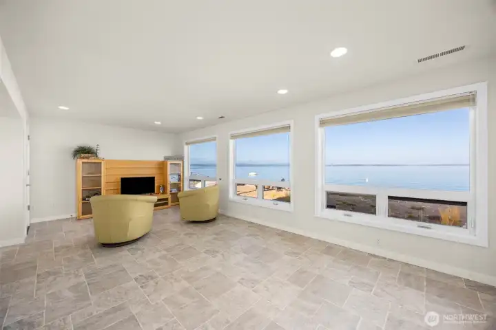 Lower Level Family Room with Views!