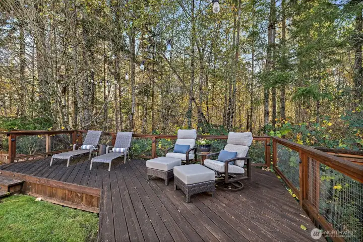 Extended deck for more lounging space