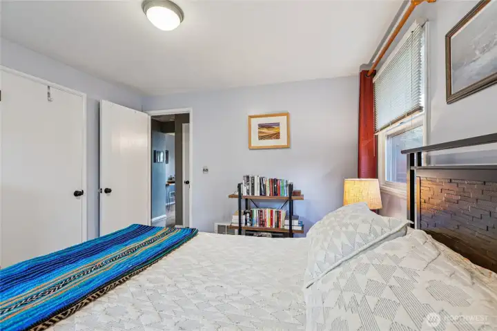 Another view from bedroom one with access to the hallway.