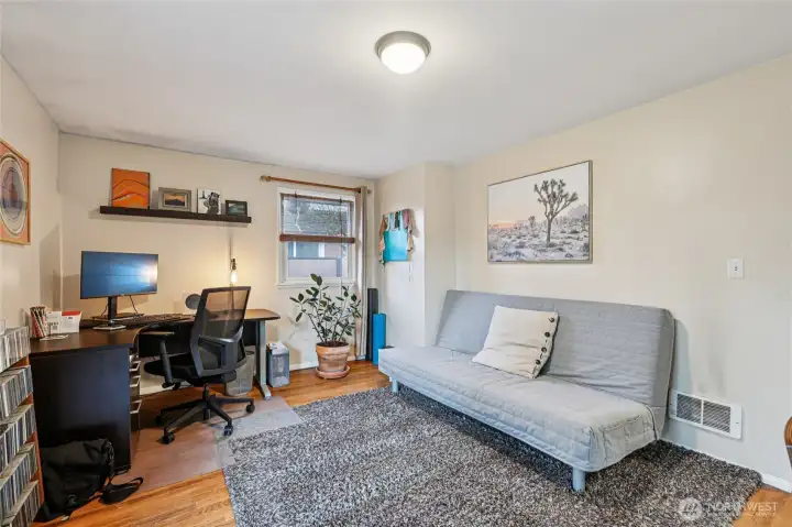 Another view of bedroom two.  This space is currently being utilized as a home office, but can be used for anything.