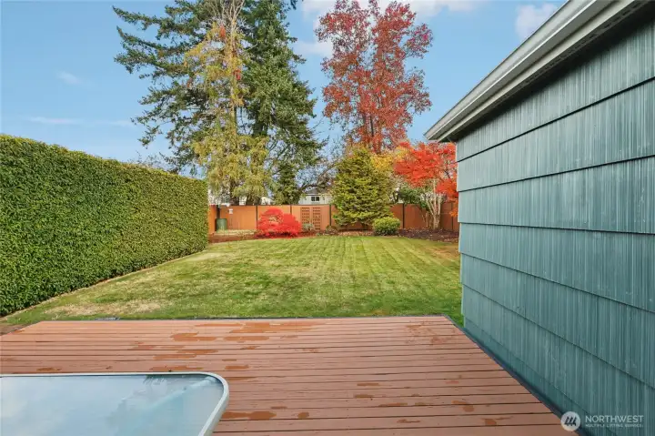 Another view of the private yard space.  So beautifully maintained!