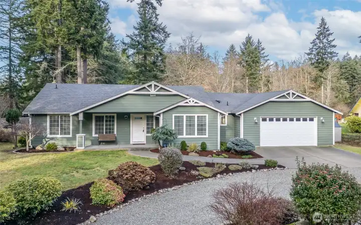 Charming single-level home settled near the Purdy Bridge in Wauna.