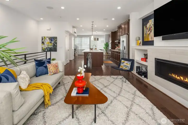 Open yet very defined spaces