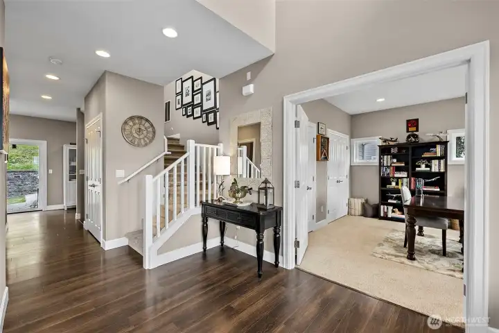 French Doors greet you into the office upon entry ~ Possible 5th Bedroom!