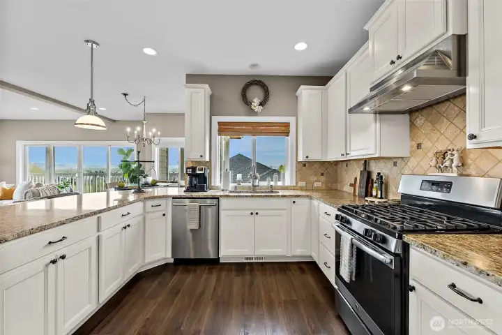 Gas stove top ~ Stainless steel appliances