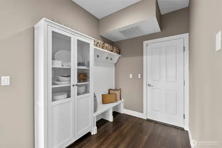 Mud-room style drop zone