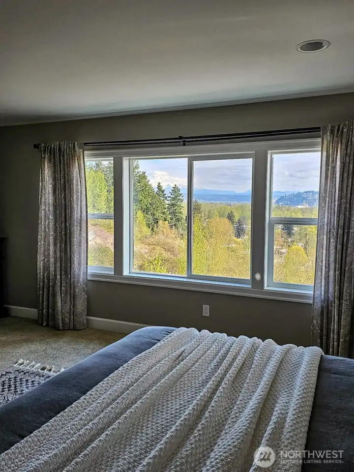 Beautiful views of Mt. Rainier from Primary Suite