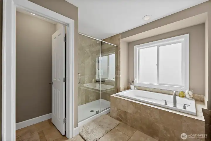 Soothing soaking tub