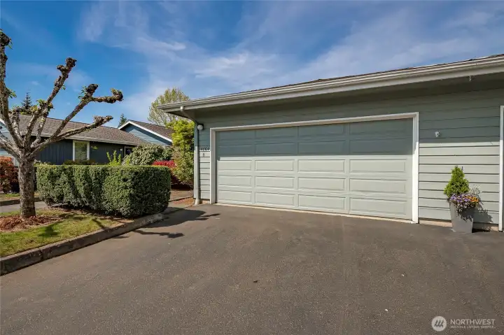 Front of the garage.