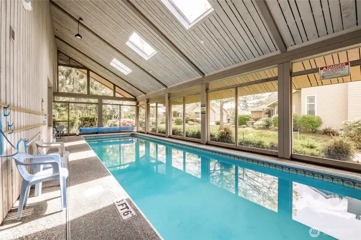 Indoor swimming Pool and Hot Tub just steps away.