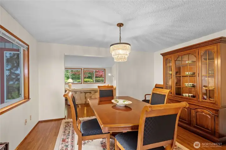 The dining room is the perfect spot for a formal meal