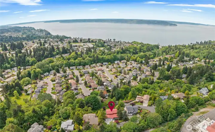 Just a glimpse at the location of this home.  Tucked into the hillside