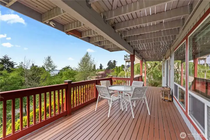 Lets not forget the outdoor space for the lower level apartment