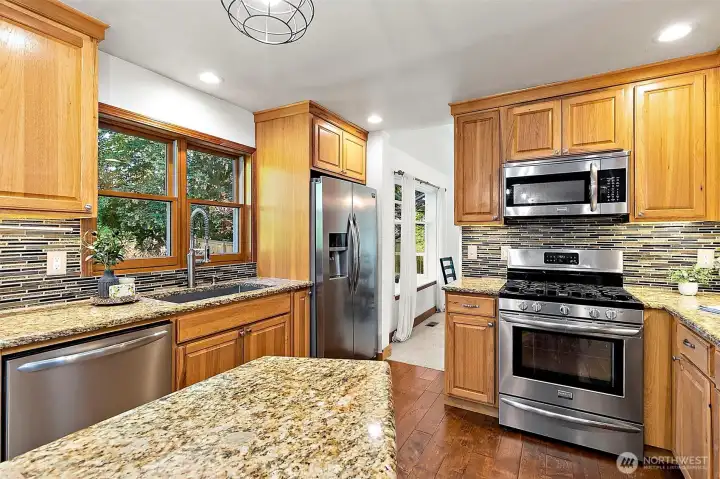 Stainless steel appliances are included in the sale of the home. Stainless steel appliances are included in the sale of the home.