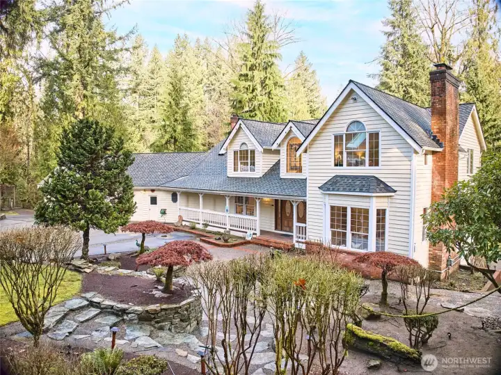 Unique one of a kind estate on almost 10 useable acres with opportunities for event space, home business, airbnb or magnificent personal residence.