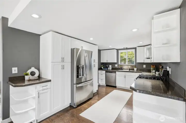 Updated kitchen with tons of storage