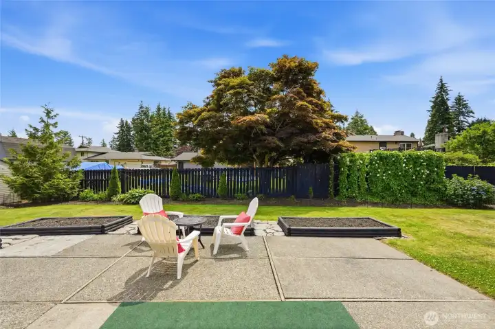 Large patio